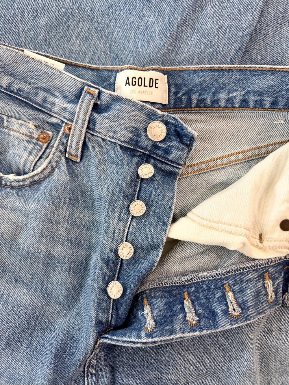 AGOLDE low slung baggy jeans in LIBERTINE- size 23 - Picture 2 of 9